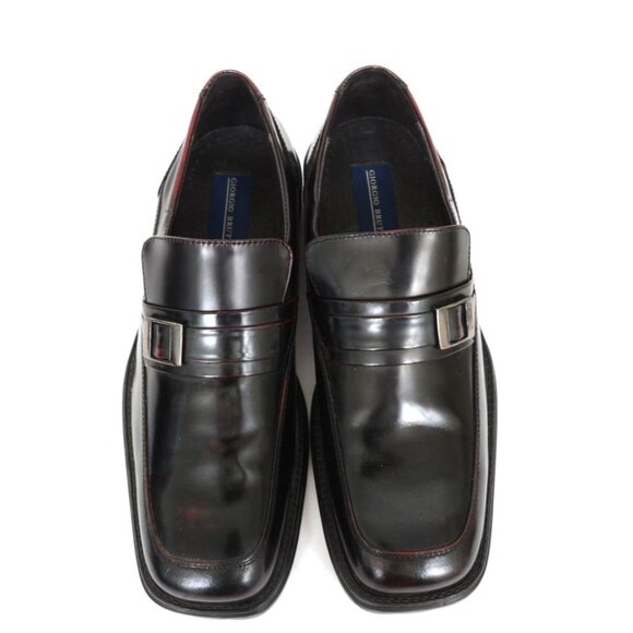 Giorgio Brutini Men\'s 11.5M Black Dressy Loafers Shoes Business Preppy Academia